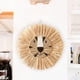 thumbnail image 3 of 2 Tapiz de pared decorativo de paja, ratán, colgante tejido a mano con forma de cabeza de animal D, 3 of 9