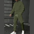 thumbnail image 6 of Mifsaly Mens Sweatsuits 2 Piece Set Vintage Jacquard Workout Matching Loungewear Lapel Long Sleeve Pullover Sweatshirt Drawstring Straight Leg Joggers with Pockets Fall Winter Casual Outfits, 6 of 6
