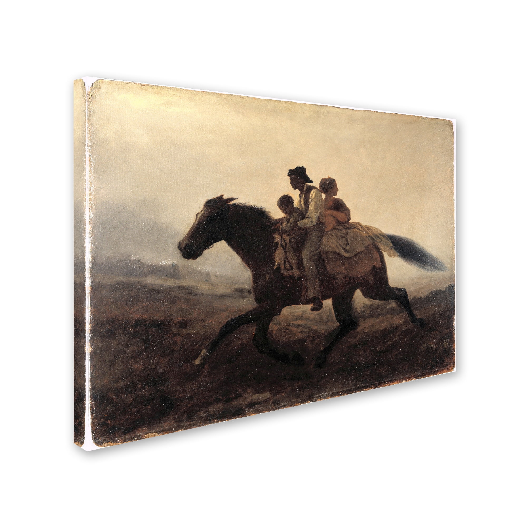 Eastman Johnson 'A Ride For Libertythe Fugitive Slaves' Canvas Art