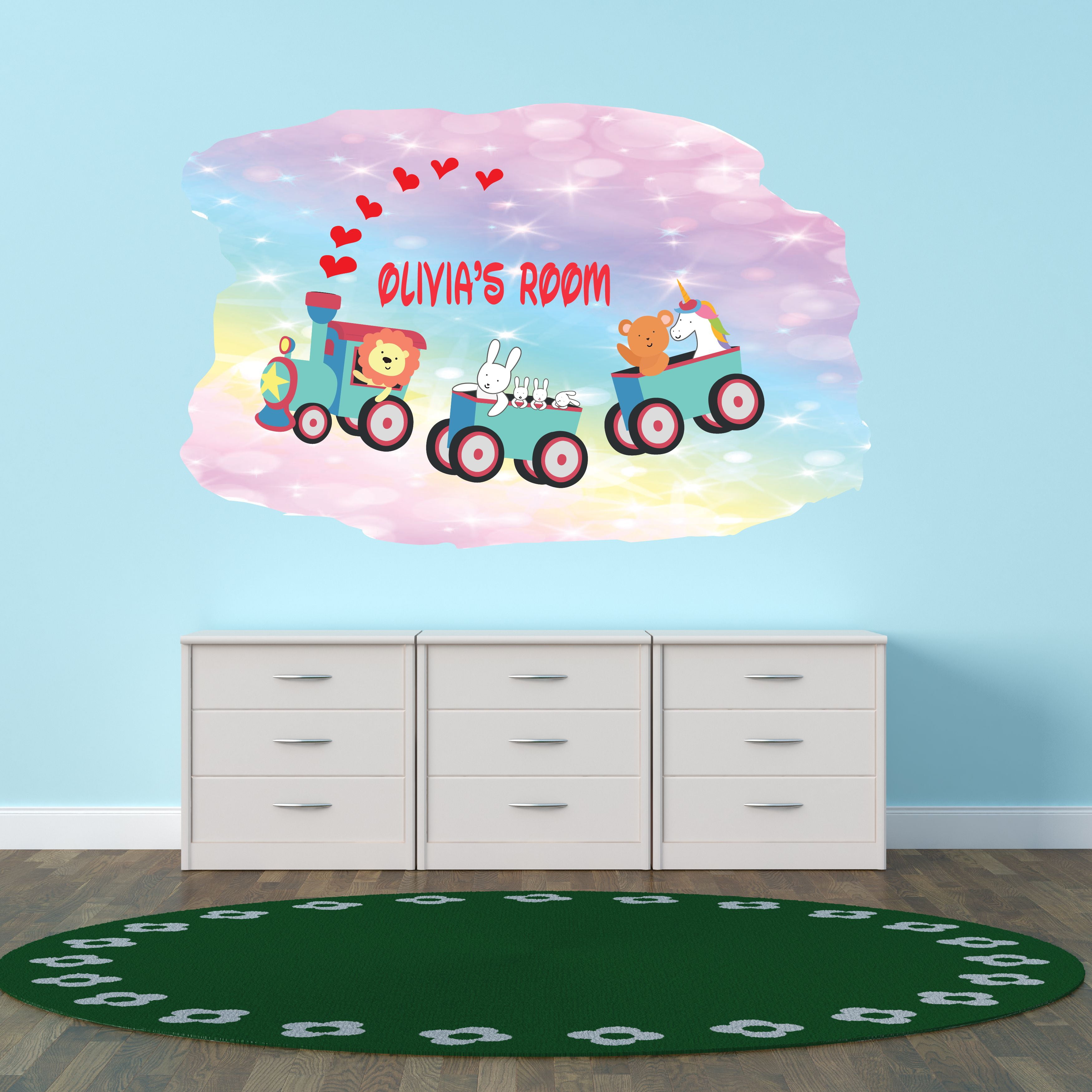 Personalized Day Care Wall Decals for Kids Room - Nursery Baby Toy ...