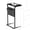 Black, variant on C Shaped Slide Under Sofa Side Table With Storage Bag Multifunctional End Table For Home Use