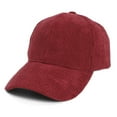 thumbnail image 2 of HONHUZH Summer Hats Mens Women Corduroy Baseball Cap Adjustable Low Profile Solid Color Plain Hat, 2 of 4