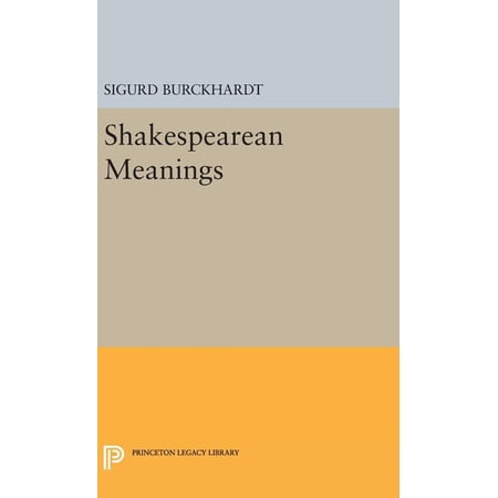 Princeton Legacy Library Shakespearean Meanings Book 2356 (Hardcover)