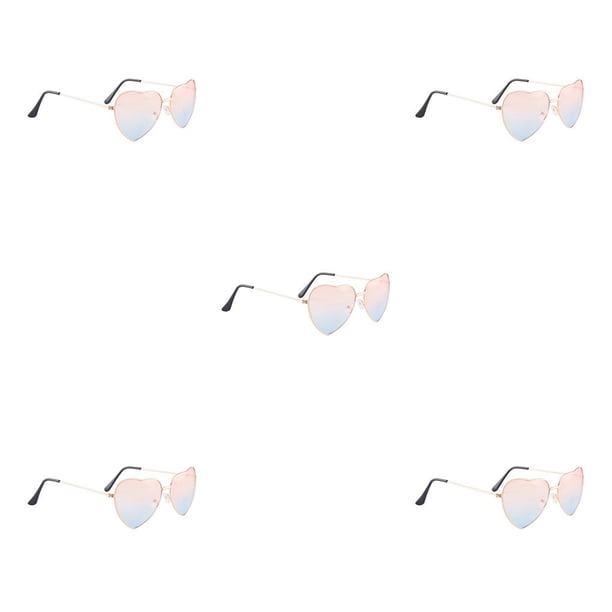 Gafas de sol de corazón Minnieouse Accesorios de mujer estilo vintage color Rojo