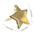 thumbnail image 2 of Phenofice 50pcs Mini Brads Paper Fasteners Metal Golden Decoration for School Use, 2 of 8