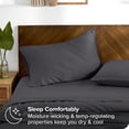 thumbnail image 4 of Bare Home Juego de Fundas de Almohada TENCEL™ - Lyocell Derivado Del Eucalipto - Estándar, Gris Hierro Forjado, 4 of 6