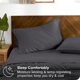 thumbnail image 4 of Bare Home Juego de Fundas de Almohada TENCEL™ - Lyocell Derivado Del Eucalipto - Estándar, Gris Hierro Forjado, 4 of 6