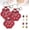 Red, variant on Memorial Gift For Pet Lovers,Paw Shaped Leather Memorial Keepsake for Dog Cat Fur Storage, Pet Keychain Refillable, Cat & Dog Hair Keychains, Unique Memorial Collection Keychain (Red 3 PCS)