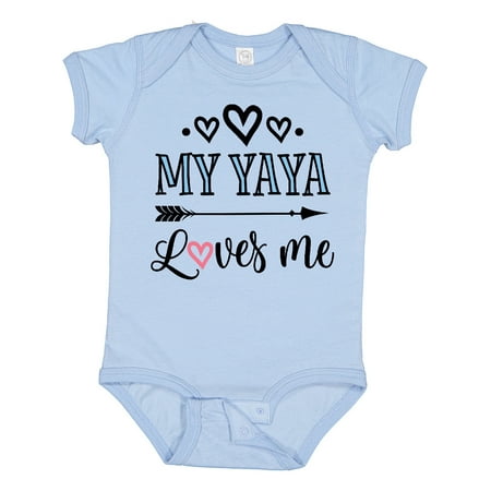 

Inktastic My Yaya Loves Me Grandchild Gift Baby Girl Bodysuit