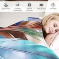 thumbnail image 3 of ARISTURING  Feathers Duvet Cover Set, Vaned Types and Natal Contour Flight Bird Feathers and Animal Skin Element Print, Decorative 3 Piece Bedding Set with Pillow Shams, Queen Size, Teal Brown, 3 of 6