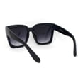 thumbnail image 4 of Womens Boyfriend Style Oversize Horned Rim Thick Plastic Sunglasses Dark Navy Smoke, 4 of 4