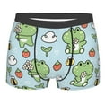 thumbnail image 4 of Goofa Cute Floral Frog Printed Men's Boxer Briefs Underwear, Moisture-Wicking Underwear, Trunk,Soft and Breathable Cotton Underwear-XX-Large, 4 of 9