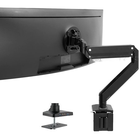 Dual Monitor Mount Stand Fully Adjustable Heavy Duty Fit 2 Screens up to  27, Full Motion Monitor Desk Mount Arm