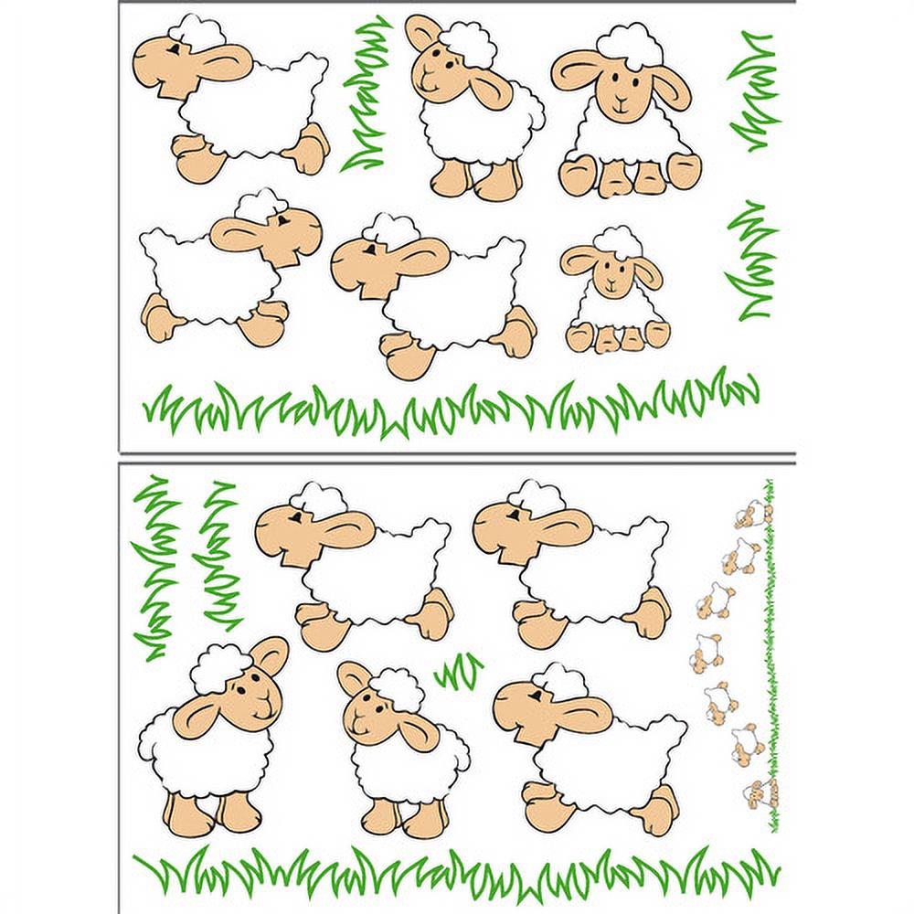 Wizard and Genius Jumping Sheep Wall Stickers