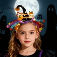 thumbnail image 5 of Halloween Pumpkin Headband DIY Kit for Children, Glow-in-the-Dark Pipe Cleaner Materials for Party Dress-Up and Spooky Fun, 5 of 7