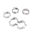 thumbnail image 2 of Shengyu 200 Pieces Plant Support Clip Solid Color Anti-rust Gardening Ring Transparent White, 2 of 6