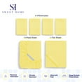 thumbnail image 4 of Sweet Home Collection 1500 Series 6 Piece Ultra Soft Microfiber Sheet Set, Full, Yellow, 4 of 5