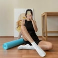 thumbnail image 2 of 6 Pairs Pilates Socks with Grips for Women-Non-Slip Yoga Socks for Ballet Dance Barefoot Workout Pregnant Crew Socks, 2 of 5