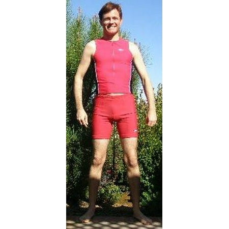 TRI@ Unisex Triathlon Shorts - Red - Small
