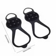 thumbnail image 3 of Inerposs Silicone Ice Claws, Antiskid Shoe Covers, 6 Spikes Traction, Outdoor Sports Gear, Winter Footwear Accessories for Safe Walking on Ice and Snow, 3 of 6