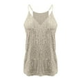 thumbnail image 2 of Women's Women's V Neck Sequin Camisole T Shirt Camisole, 2 of 6
