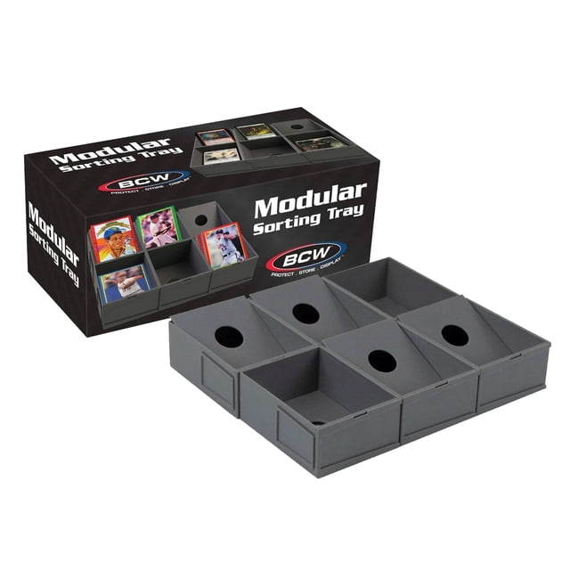 Bandeja de clasificación de tarjetas modular BCW, rejilla de visualización personalizable