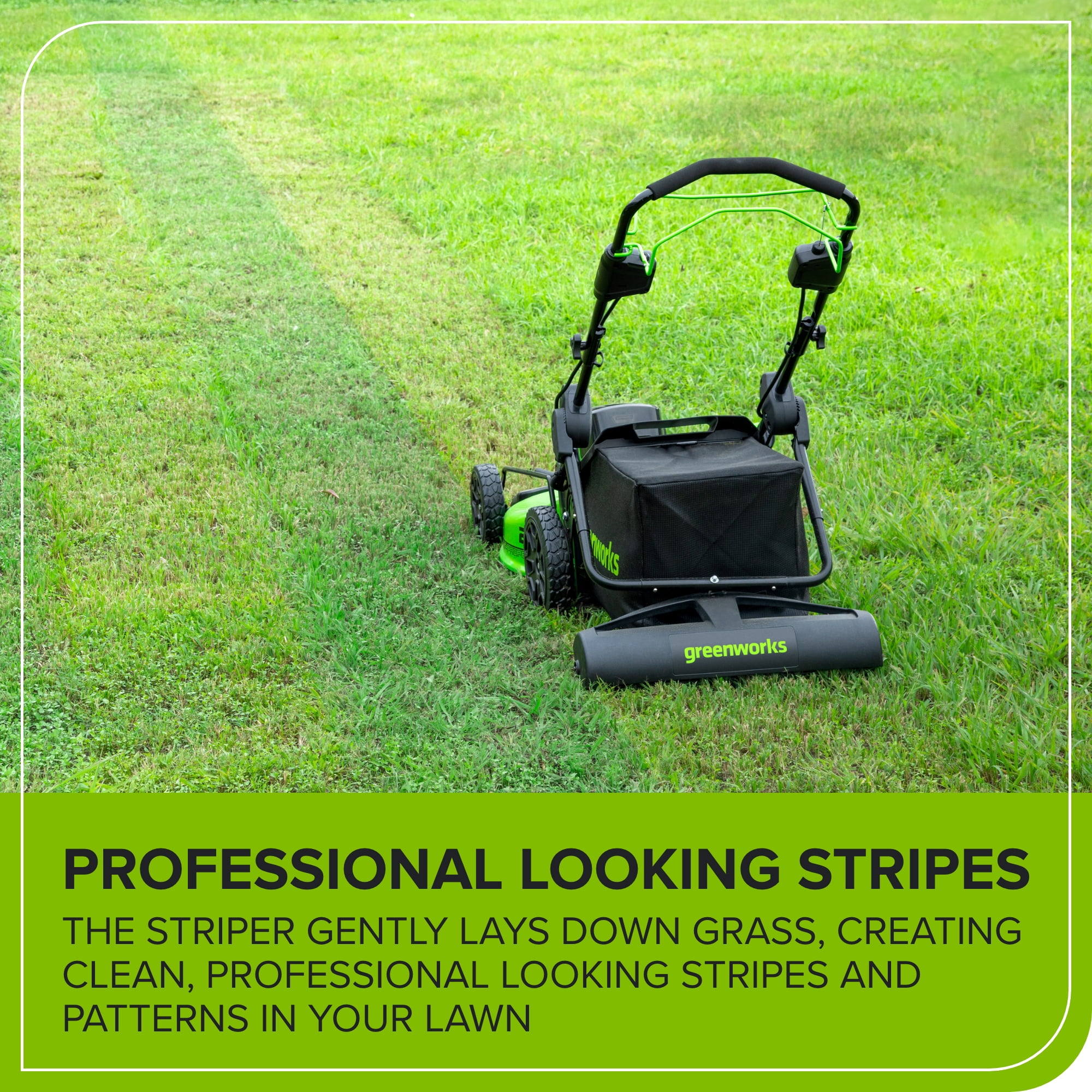 Greenworks Lawn Striping System (Compatible with All Greenworks 20” – 22” Lawn Mowers)