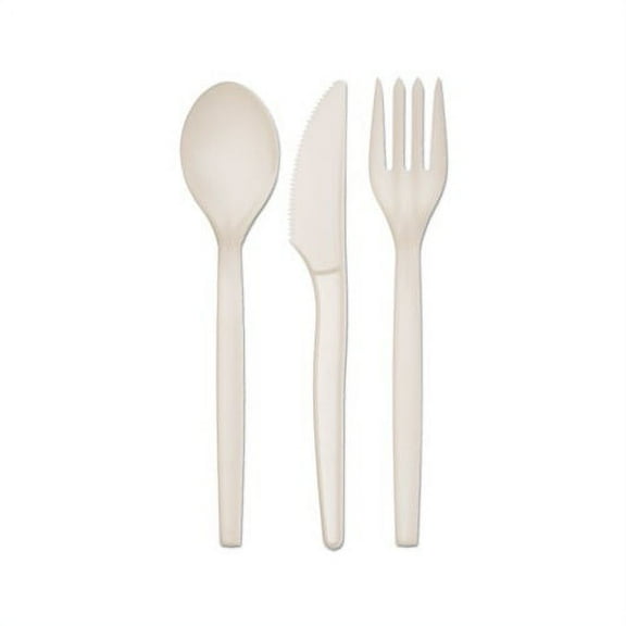 PSM Wrapped Cutlery Kit White, 250/Carton