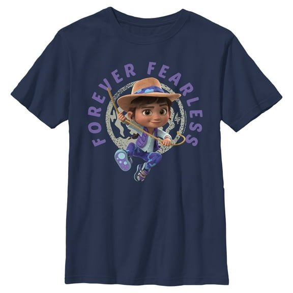 Boy's Ridley Jones Forever Fearless  Graphic Tee Navy Blue X Small