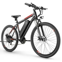 Elifine Electric Bike, 27.5" Ebike for Adults 500W Adult E-bicycles Electric Mountain Bike, 48V 10.4Ah Battery, Mountain E Bike, Lockable Suspension Fork Ebike for Mountain Beach Snow, UL2849