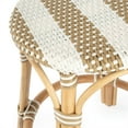 thumbnail image 3 of Butler Specialty Company Tobias Rattan Round 24" Counter Stool - Tan and White, 3 of 7