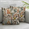 thumbnail image 3 of Boho Smile Sun ABC Alphabet Throw Pillow Cover, inch Pillow Covers Set of , Decor Home Kids Room Nursery Playroom Reading Room, Gifts for Book Lovers Girls Boys, 3 of 5