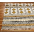 thumbnail image 3 of Casavani Indian Handmade Golden Rug Yoga Garden Carpet Hand 4x8 Feet, 3 of 5