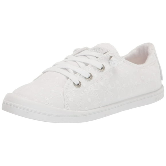 Roxy Women's Rory Slip On Sneaker Shoe, White, 8