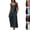 49# Dark Gray, variant on Linen Sets for Women 2 Piece Spring Summer Sleeveless Square Neck Tops Wide Leg Capri Pants Set Chic Vacation Outfits Hot Pink L