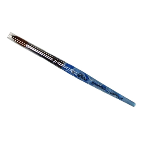 Petal kolinsky acrylic nail brush blue marble size 08