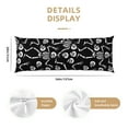 thumbnail image 2 of KLL Ultra Soft Microfiber Body Pillow Cover/Pillowcases 20"x54" with Hidden Zipper Closure-Skeletons Dancing, 2 of 5