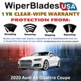 thumbnail image 2 of 2020 Audi A5 Quattro Beam Wiper Blades Wipers w/1yr Warranty (Set of 2), 2 of 5