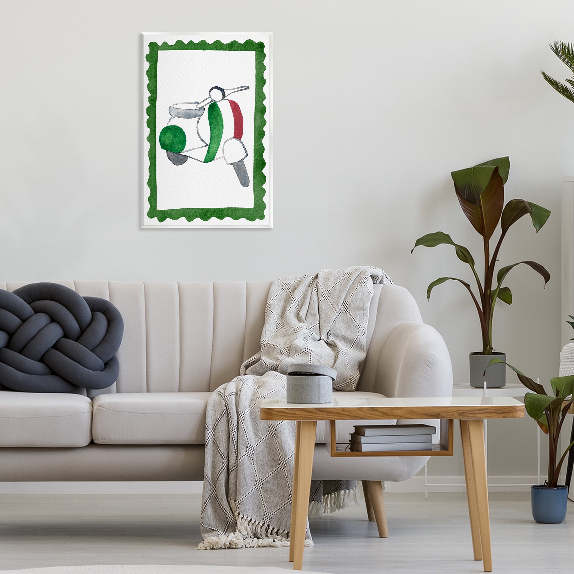 Stupell Industries Italian Motor Scooter Wall Plaque Art, design by Camila Juncos