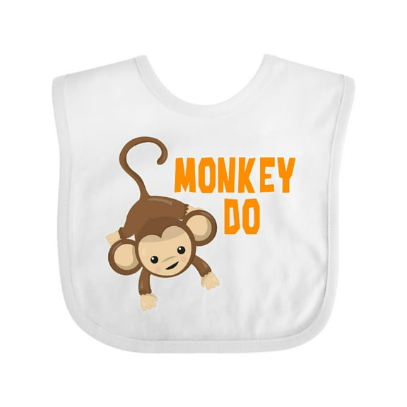 Inktastic Monkey Do with Monkey Boys or Girls Baby Bib