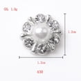 thumbnail image 5 of 10Pcs Rhinestone Alloy Crystal Decoration Bling Embellishments Flatback Buttons for DIY Craft Scrapbooking Headband Decoration ,, 5 of 8