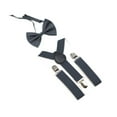 thumbnail image 2 of DISPARTOS DE NIÑOS Bowtie Set ajustable y espalda para niños para niñas jeans para niñas Gris oscuro, 2 of 8