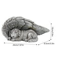 thumbnail image 3 of mynkyll Dog Angel Pet Memorial Statue Resin Sleeping Dog Memorial Statue To Honor Beloveds Pet Creative Handicrafts Ornament For Home Garden Yard (Dog Angel), 3 of 9