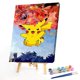 thumbnail image 2 of Cuadros Decorativos Pintura al óleo por números dibujos animados animales amarillos pintados a mano dibujo DIY conjunto sin marco Wdftyju embutido en tela, 2 of 9