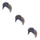 thumbnail image 4 of Qarigey 1 pieza de turbante africano hermoso patrón de flores atractivo alto elástico moda Headwraps Headwraps Head Cover azul Type1 NO1, 4 of 6