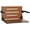 Teak / Matte Black, variant on Silhouette Comfort Folding Wall Mount Shower Bench Seat with Arms, Black Seat with Matte Black Frame