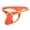 1Pack:OrangeRed, variant on TANBOM Men's Nylon Sexy Thong Underwear Precise Coverage Bulge Pouch Breathable Comfortable Bright Blue M
