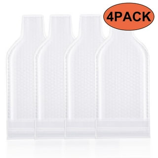 LIV 5 Pack Reusable Wine Bag for Travel Wine Bottle Protector Sleeve  for Airplane Car Cruise Protection Luggage Leak-proof