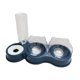 thumbnail image 4 of Cuencos dobles para gatos, juego de comederos y bebederos para mascotas, 3 en 1, inclinados 15 degree con dispensador de agua, comedero elevado para perros Azul oscuro, 4 of 8
