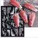 thumbnail image 3 of FlowerCalcomanía adhesiva para decoración de uñas con flor de encaje, calcomanía 5d para uñas, encaje rosa blanco, deslizador en relieve, diseño de arte de uñas para boda, calcoman, 3 of 5